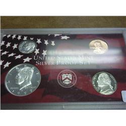 1/2 1999 Silver Proof Set (AS Shown) No Quarters
