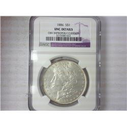 1986 Morgan Dollar NGC UNC Details