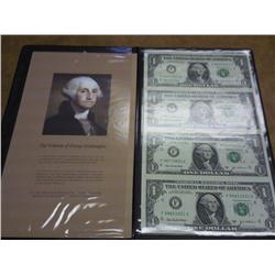 Uncut Sheet Of 4-2003-A Federal Reserve Notes