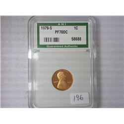 1979-S Lincoln Cent ANI PF70DC