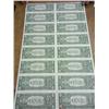 Image 2 : Uncut Sheet Of 16-2006 $1 Federal Reserve Notes