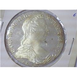 1780 Austria Maria Theresia Thaler (Proof) Silver