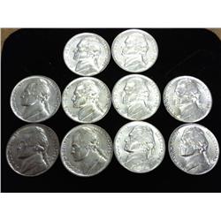 10-1943-P Jefferson 35% Silver War Nickels (UNC)