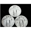 Image 1 : 3 Assorted Standing Liberty Quarters