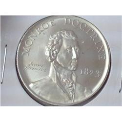 Monroe Doctrine 1/2+ Oz Silver Token (UNC)