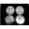 Image 1 : 4 Assorted Presidential Dollars (All D's) UNC