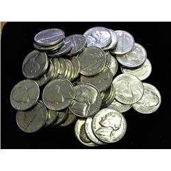 Roll Of 40 1962-D Jefferson Nickels (UNC)