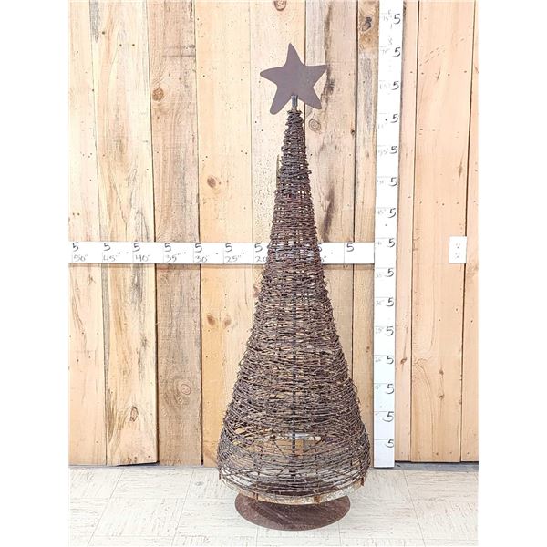 Rustic Barb Wire Christmas Tree
