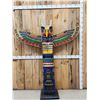 Image 1 : XL Hand Carved Wooden Totem Pole