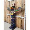 Image 6 : XL Hand Carved Wooden Totem Pole