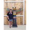 Image 8 : XL Hand Carved Wooden Totem Pole