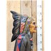 Image 6 : Hand Carved Wooden Cigar Store Indian