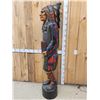 Image 9 : Hand Carved Wooden Cigar Store Indian