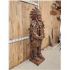Image 7 : Spectacular Hand Carved Driftwood Cigar Store Indian Sculpture