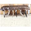 Image 3 : Awesome Steer Hide & Horn Bench