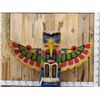Image 2 : XL Hand Carved Wooden Totem Pole