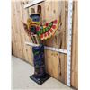Image 4 : XL Hand Carved Wooden Totem Pole