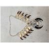 Image 7 : Navajo Inspired Sterling Silver Squash Blossom Bear Claw Necklace By Retired Artist Kenny Ray