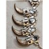 Image 5 : Navajo Inspired Sterling Silver Squash Blossom Bear Claw Necklace By Retired Artist Kenny Ray