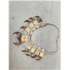 Image 7 : Navajo Inspired Sterling Silver Squash Blossom Bear Claw Necklace By Retired Artist Kenny Ray