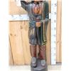 Image 3 : Hand Carved Wooden Cigar Store Indian