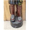 Image 4 : Hand Carved Wooden Cigar Store Indian
