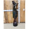Image 5 : Hand Carved Wooden Cigar Store Indian