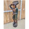 Image 8 : Hand Carved Wooden Cigar Store Indian
