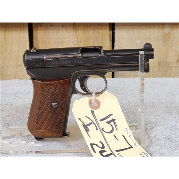Mauser Model 1914 7.65 (.32 ACP ) Semi Auto Pistol