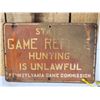Image 2 : Retired Pennsylvania Game Commission Sign