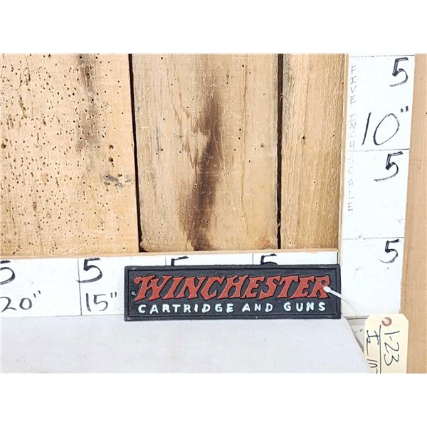Winchester Cast Iron Advertising Sign
