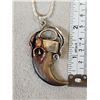 Image 2 : Unique Silver & Black Bear Claw Necklace