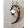 Image 4 : Unique Silver & Black Bear Claw Necklace