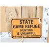 Image 1 : North Dakota Game Refuge Sign