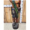 Image 3 : Hand Carved Wooden Cigar Store Indian