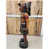 Image 6 : Hand Carved Wooden Cigar Store Indian