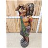 Image 7 : Hand Carved Wooden Cigar Store Indian