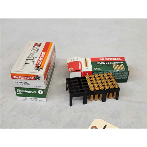 124 Rounds Of 38 Special Ammunition