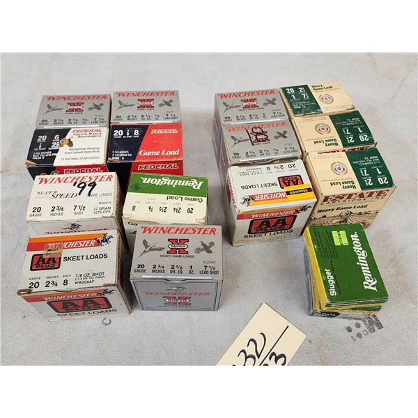 358 Rounds Of 20ga Ammunition