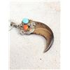 Image 3 : Native American Style Black Bear Claw Necklace