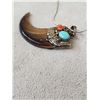 Image 4 : Native American Style Black Bear Claw Necklace