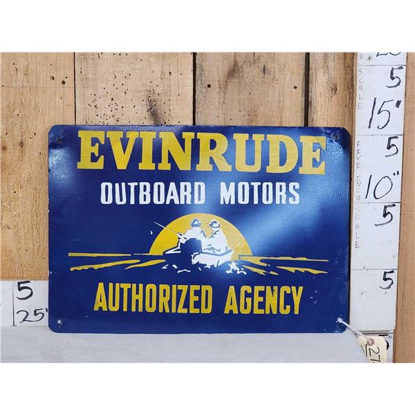 Evinrude Outboard Motors advertising sign