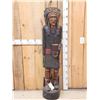 Image 1 : Hand Carved Wooden Cigar Store Indian