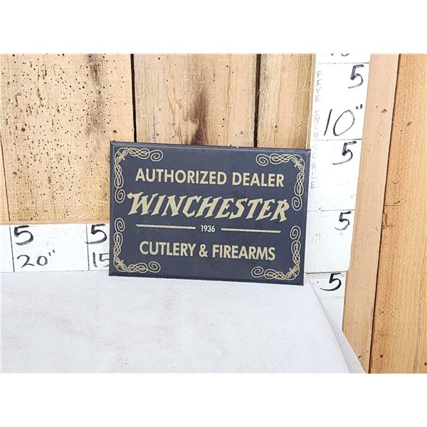Winchester Firearms & Cutlery Advertising Sign