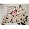 Image 7 : Soft Tanned American Bison Buffalo Robe With Native American Painted Theme