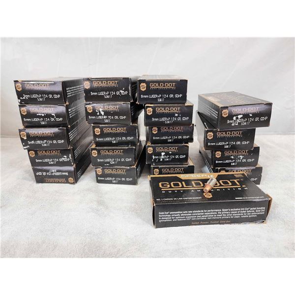 1000 Rounds Of 9mm Plus P Ammunition