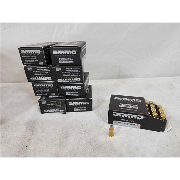 180 Rounds Of 9mm Ammunition