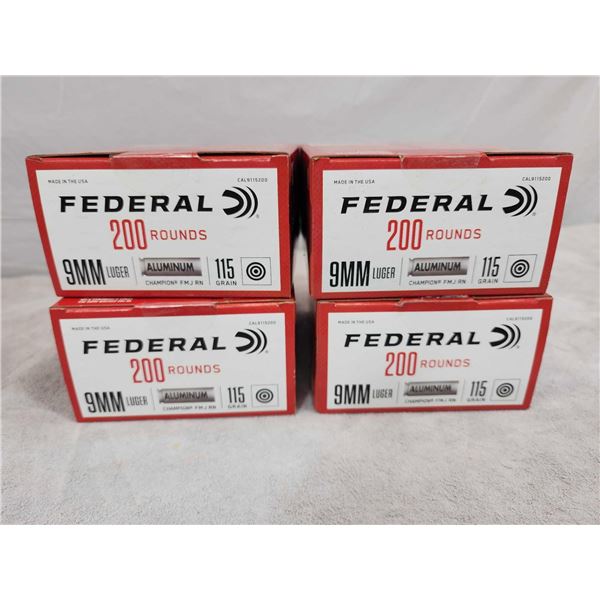 800 Rounds Of 9mm Ammunition
