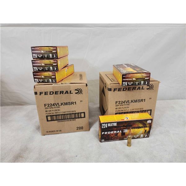 500 Rounds Of .224 Valkyrie Ammunition