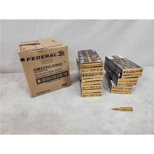 340 Rounds Of .224 Valkyrie Ammunition